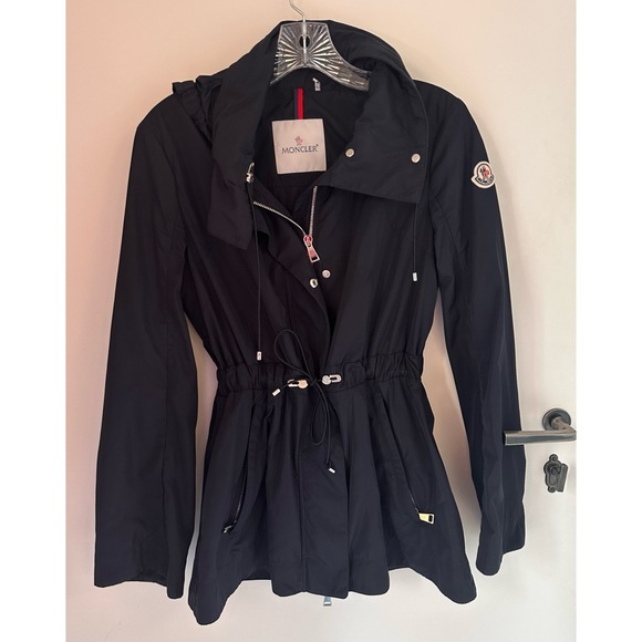 Moncler Navy Ocre Jacket Short Parka Size 1 - Picture 3 of 13